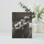 Enfant et son chat - Willy Ronis ポストカード (スタンド正面)