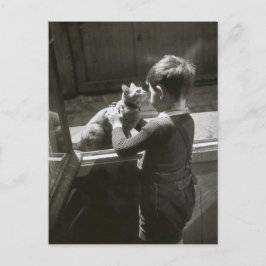 Enfant et son chat - Willy Ronis ポストカード