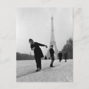 Enfants et neige – パリ – 1945 – ロバート・ドイズノー ポストカード