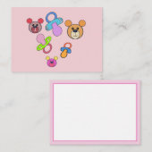 Enfants, sucette, tétine et ourson bébé. carte ノートカード (正面/裏面)