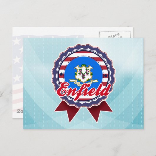 Enfield、CT ポストカード (正面/裏面)