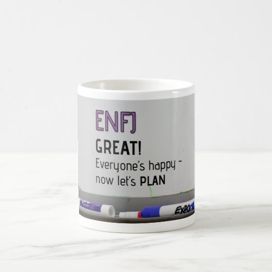 ENFJは"今"マグを計画しよう コーヒーマグカップ (中央)
