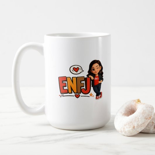 ENFJ コーヒーマグカップ (ドーナツ)