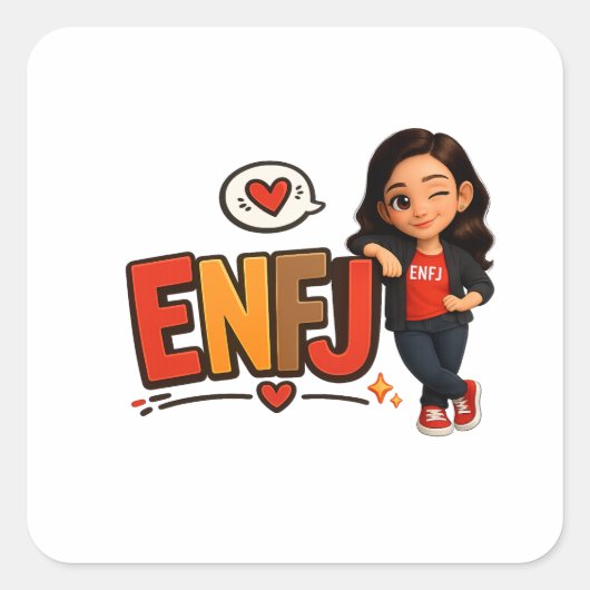 ENFJ スクエアシール (正面)