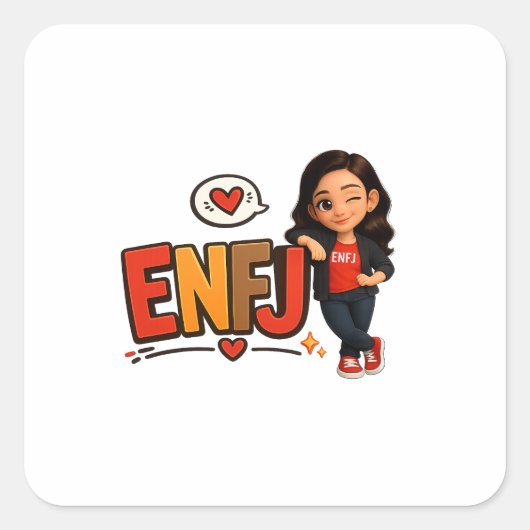 ENFJ スクエアシール (正面)