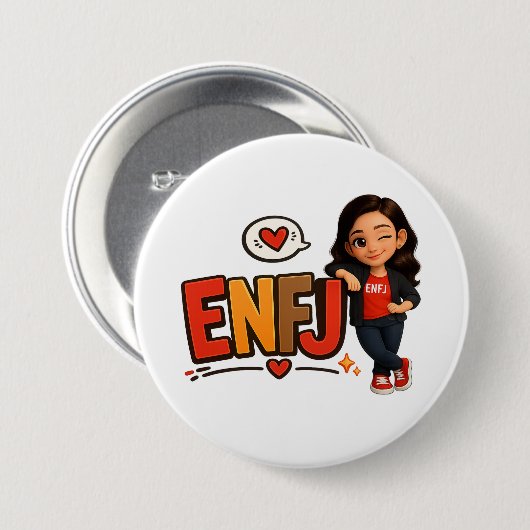 ENFJ 缶バッジ (正面&裏面)