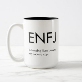 ENFJ Changing lives Mug Gift ツートーンマグカップ