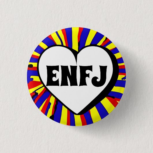 ENFJ MBTI 3 Cmラウンドバッジ 缶バッジ (正面)