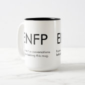 ENFPが会話を始めたマグカップギフト ツートーンマグカップ (正面左)