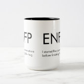 ENFPが会話を始めたマグカップギフト ツートーンマグカップ (中央)