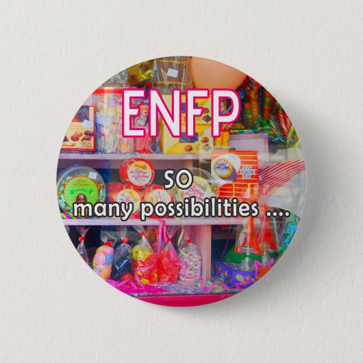 ENFP "そう多くの可能性"ボタン 缶バッジ (正面)