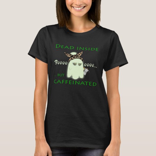 ENFP Dead Inside but Caffeinated Ghost Mom Mom s l Tシャツ (正面)