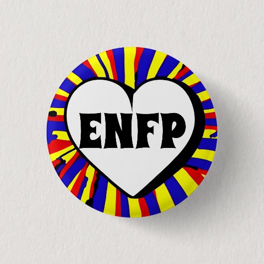 ENFP MBTI 3 Cmラウンドバッジ 缶バッジ (正面)