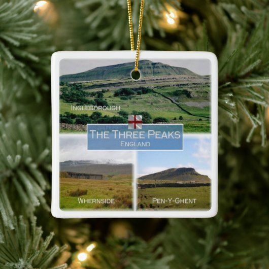 ENG003 DALES NATIONAL PARK, Yorkshire, セラミックオーナメント (ツリー)