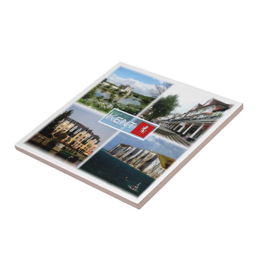 ENG006 LEEDS CASTLE, TUNBRIDGE 王室の WE, Dover, タイル (側面)