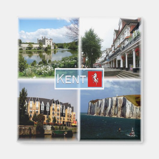 ENG006 LEEDS CASTLE, TUNBRIDGE 王室の WE, Dover, マグネット (正面)