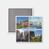 ENG007 CHICHESTER, Bosham Church and Brook House, マグネット (正面/裏面)