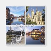 ENG008 GLOUCESTER, National Waterways Museum, マグネット (正面)