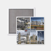 ENG015 LONDON，イギリス，ヨーロッパ，冷蔵庫 マグネット (正面/裏面)