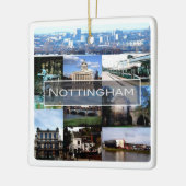 ENG021 NOTTINGHAM，イングランド，ヨーロッパ，冷蔵庫用マグネット セラミックオーナメント (左)