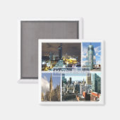ENG023 MANCHESTER，イギリス，ヨーロッパ，冷蔵庫 マグネット (正面/裏面)