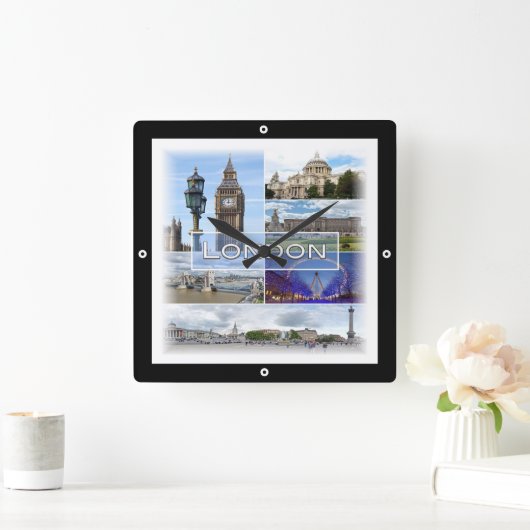 ENG025 LONDON, Big Ben, Westminster, スクエア壁時計 (ホーム)