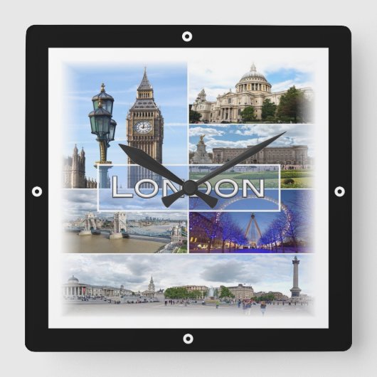 ENG025 LONDON, Big Ben, Westminster, スクエア壁時計 (正面)