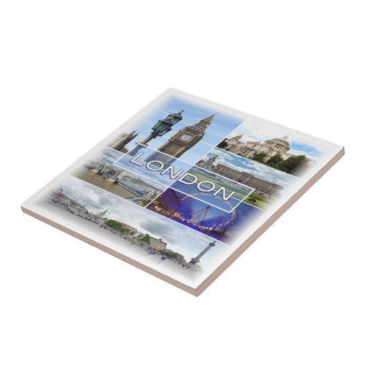 ENG025 LONDON, Big Ben, Westminster, タイル (側面)