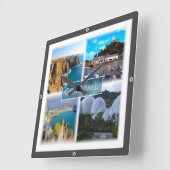 ENG028 CORNWALL，イングランド，ヨーロッパ， スクエア壁時計 (傾斜)