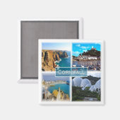 ENG028 CORNWALL，イングランド，ヨーロッパ，冷蔵庫 マグネット (正面/裏面)