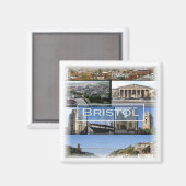 ENG030 BRISTOL，イギリス，ヨーロッパ，冷蔵庫 マグネット (正面/裏面)