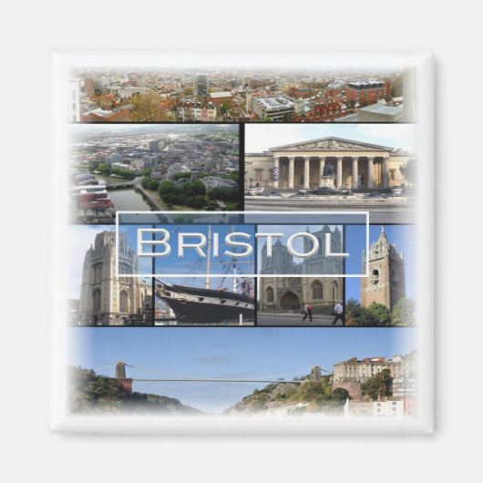 ENG030 BRISTOL，イギリス，ヨーロッパ，冷蔵庫 マグネット (正面)