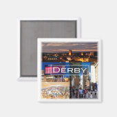 ENG034 DERBY,イングランド,ヨーロッパ,冷蔵庫 マグネット (正面/裏面)