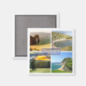 ENG037 DORSET，イギリス，ヨーロッパ，冷蔵庫 マグネット (正面/裏面)
