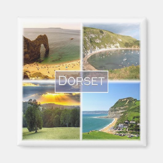 ENG037 DORSET，イギリス，ヨーロッパ，冷蔵庫 マグネット (正面)
