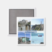 ENG045 PLYMOUTH DEVON,イギリス,ヨーロッパ,冷蔵庫 マグネット (正面/裏面)