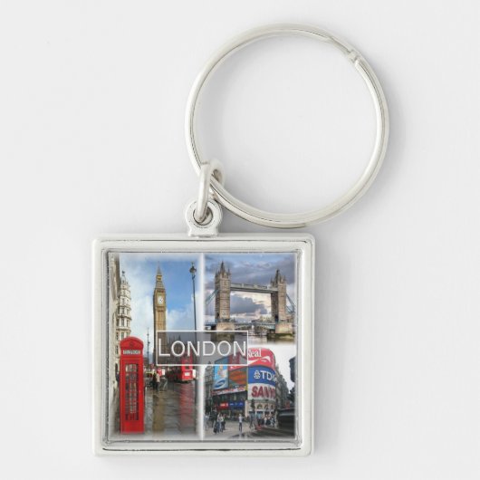 ENG048 LONDON，イギリス，ヨーロッパ， キーホルダー (正面)