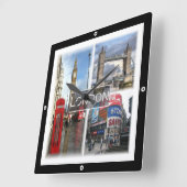 ENG048 LONDON,イギリス,ヨーロッパ, スクエア壁時計 (傾斜)
