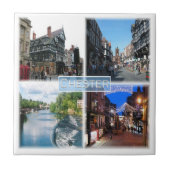 ENG051 CHESTER，イギリス，ヨーロッパ， タイル (正面)