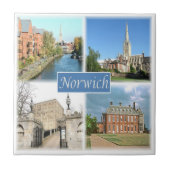 ENG054 NORWICH NORFOLK，イギリス， タイル (正面)