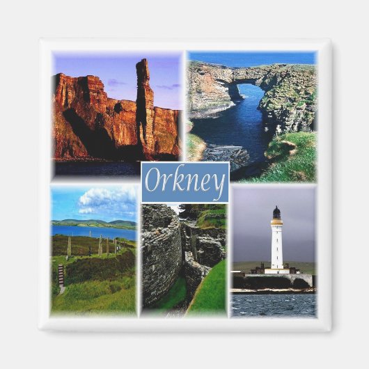 ENG055 THE ORKNEY ISLANDS ORKNEYS, England, Fridge マグネット (正面)