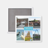 ENG057 WHITBY, Yorkshire,イギリス,ヨーロッパ マグネット (正面/裏面)