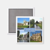 ENG058 CAMBRIDGE，イングランド，ヨーロッパ，冷蔵庫 マグネット (正面/裏面)