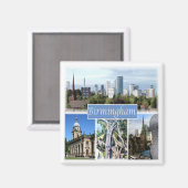 ENG059 BIRMINGHAM，イギリス，ヨーロッパ，冷蔵庫 マグネット (正面/裏面)