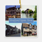 ENG060 STRATFORD ON AVON, England Europe セラミックオーナメント (正面)