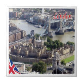 ENG064 LONDON Panorama，イギリス， タイル (正面)