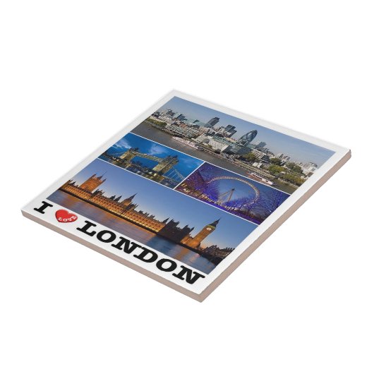 ENG065 LONDON "I LOVE",イギリス, タイル (側面)