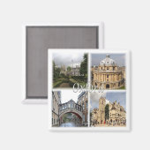 ENG068 OXFORD，イングランド，ヨーロッパ，冷蔵庫 マグネット (正面/裏面)