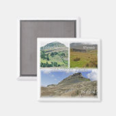 ENG069 THE THREE PEAKS, Yorkshire,冷蔵庫 マグネット (正面/裏面)