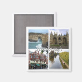 ENG072 PETERBOROUGH，イングランド，冷蔵庫 マグネット (正面/裏面)